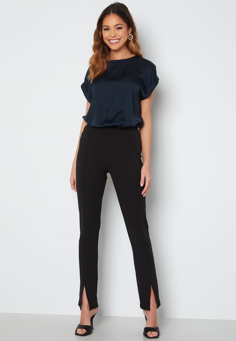 VILA Viellette S/S Satin Top