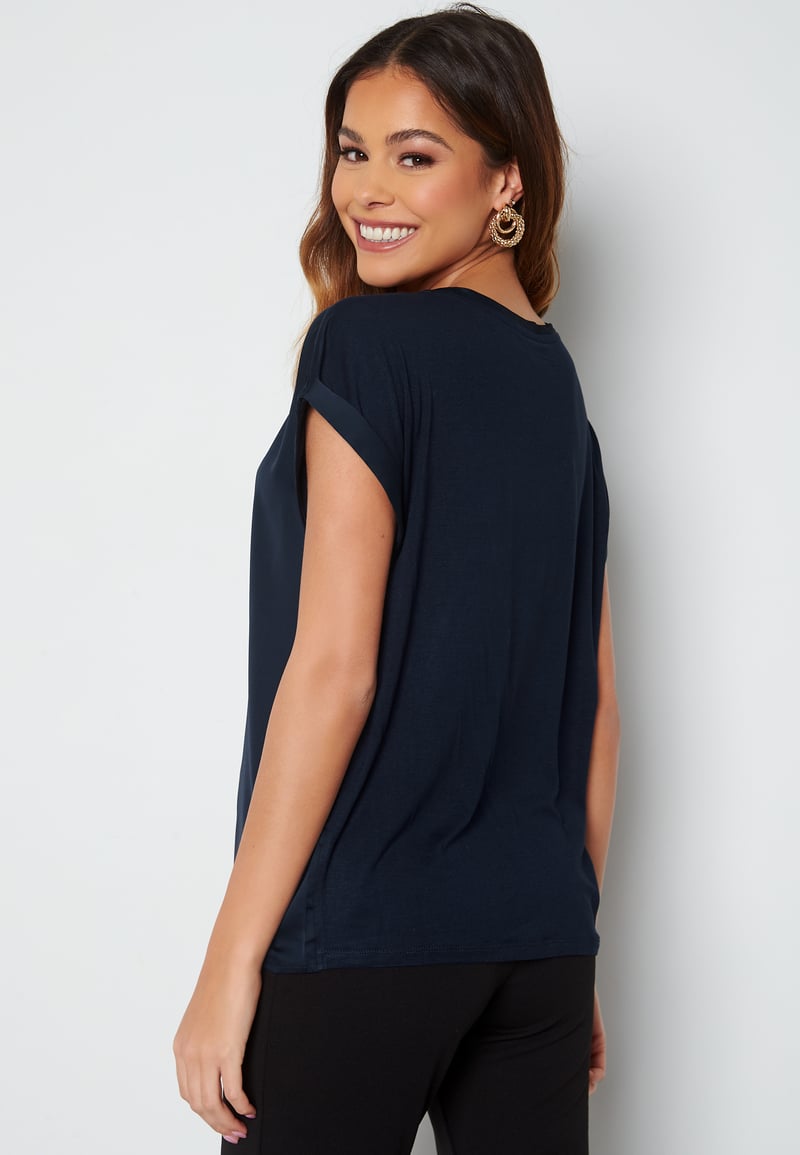 VILA Viellette S/S Satin Top
