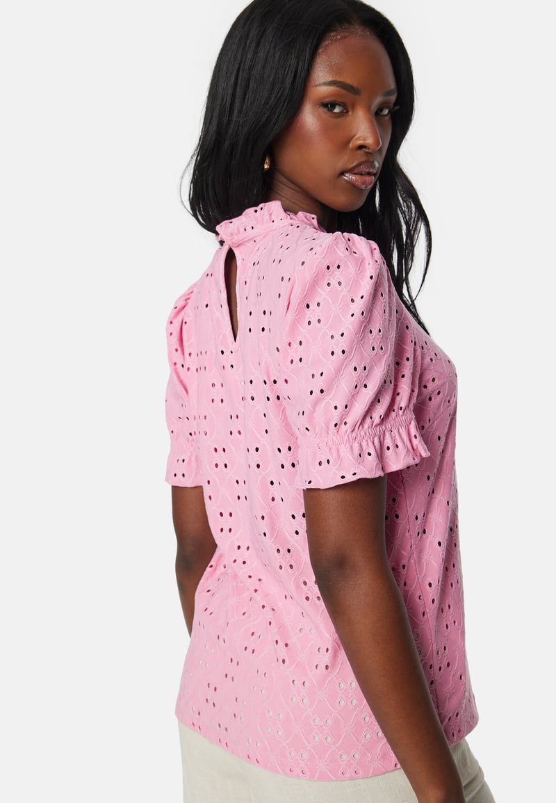 VILA Vikawa S/S Flounce Top