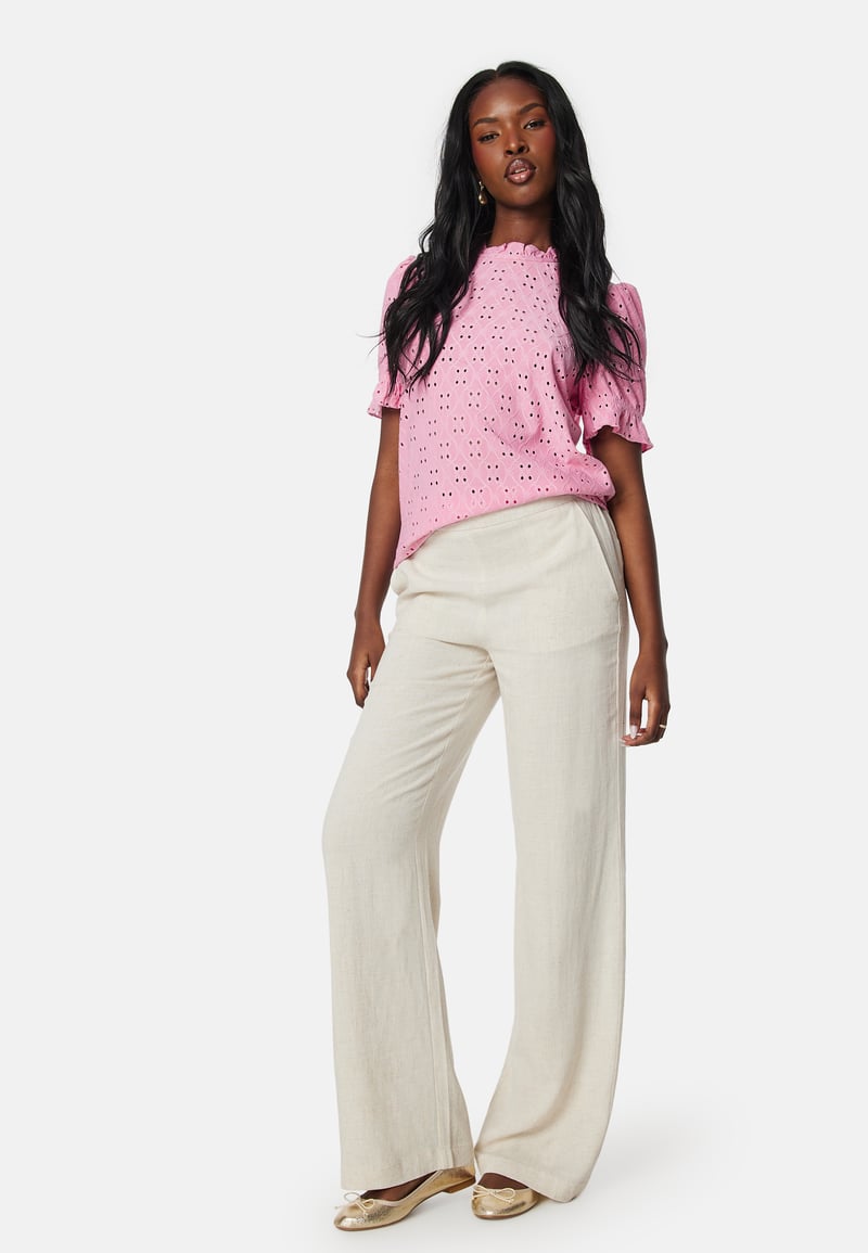 VILA Vikawa S/S Flounce Top