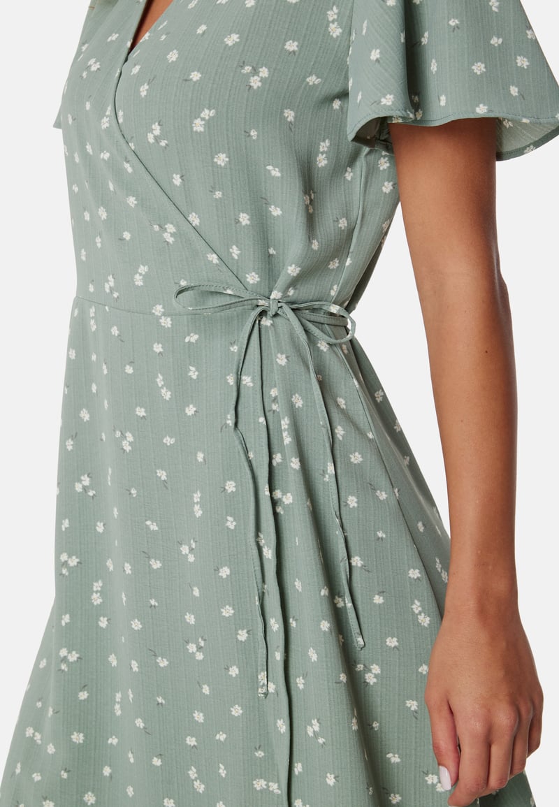 VILA Vilovie S/S Wrap Midi Dress