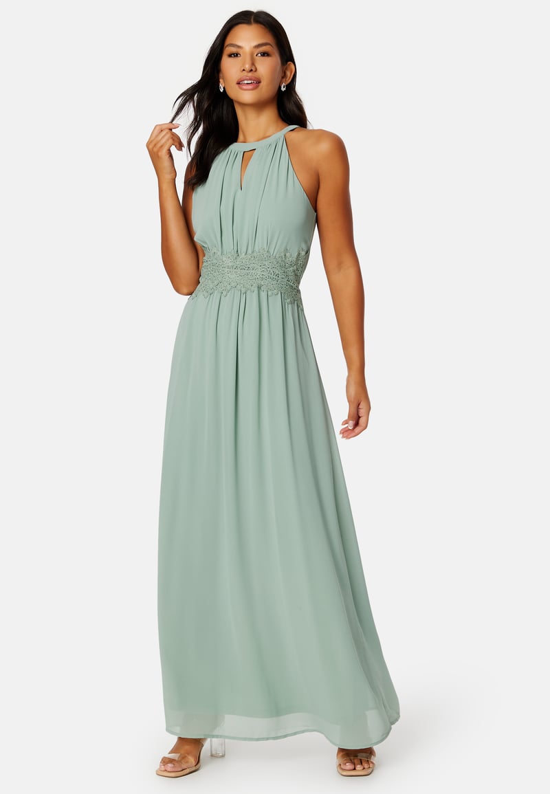 VILA Milina Halterneck Maxi Dress