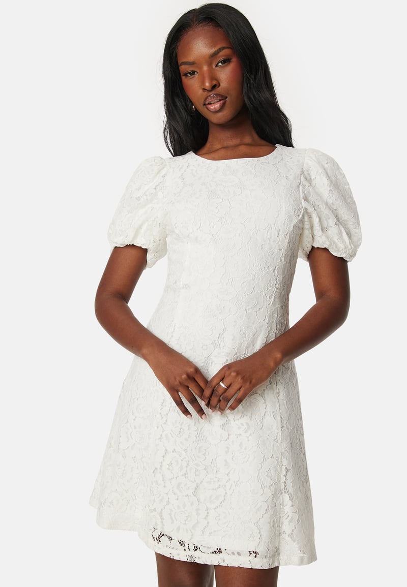 VILA Vicava O-neck S/S Lace short dress