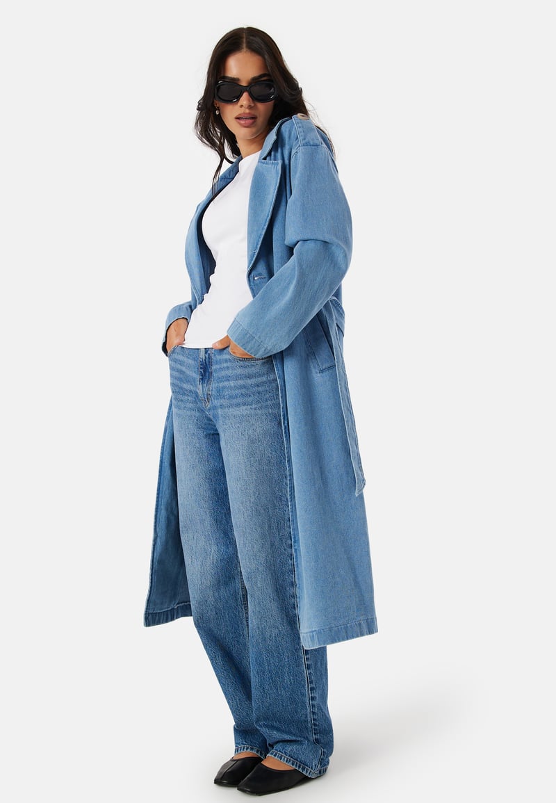 VILA Vici doublebreasted L/S denim trenchcoat