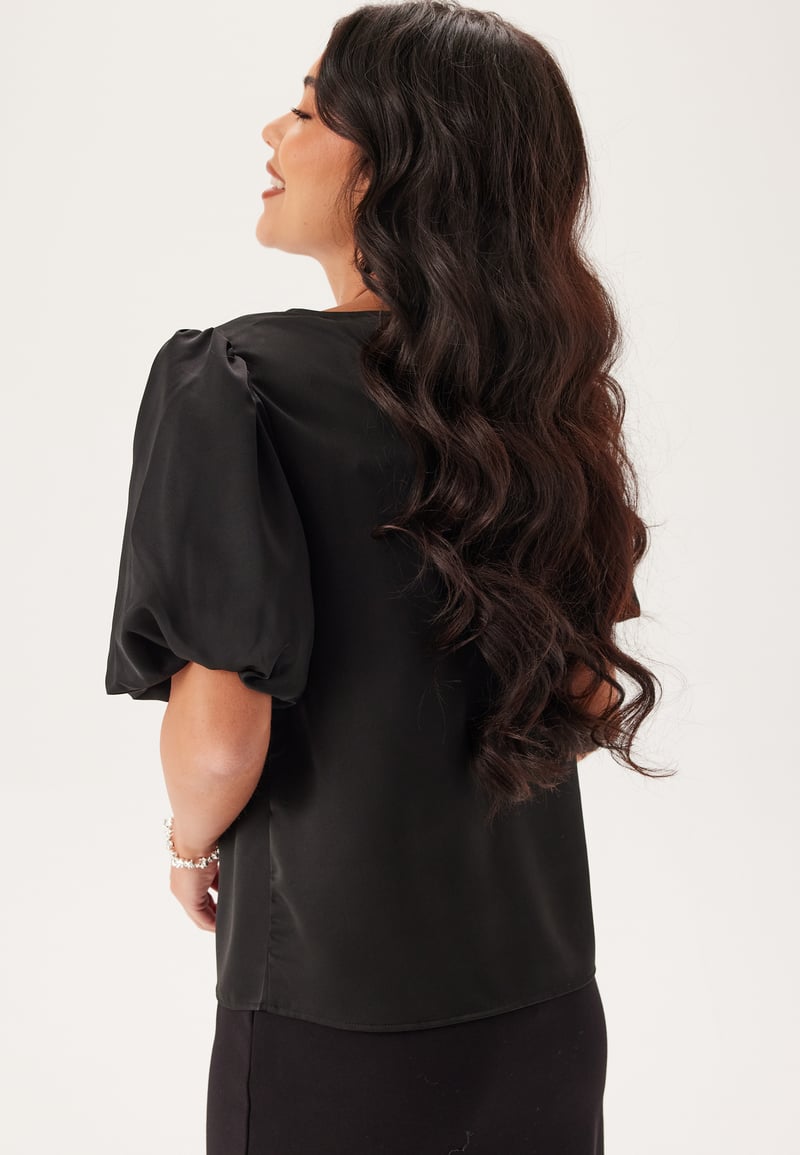 VILA Viellette 2/4 SATIN PUFF TOP S
