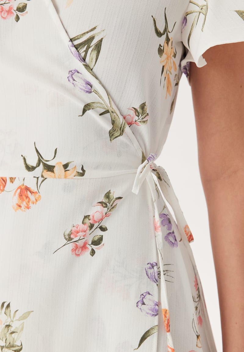 VILA Vilovie S/S Wrap Midi Dress