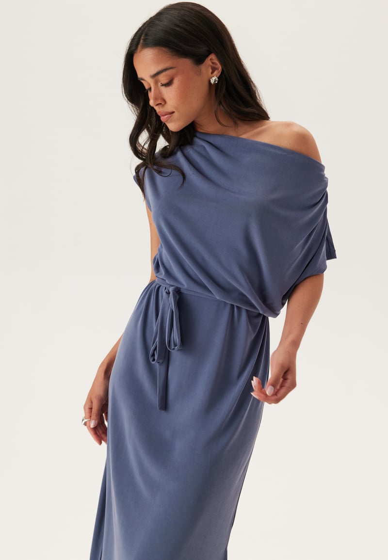 VILA Vimodala Waterfall C/S Midi Dress