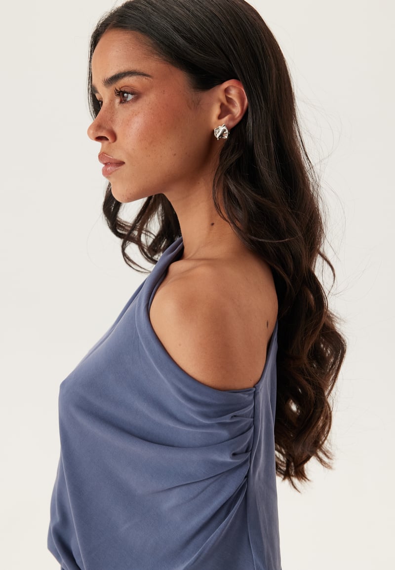 VILA Vimodala Waterfall C/S Midi Dress