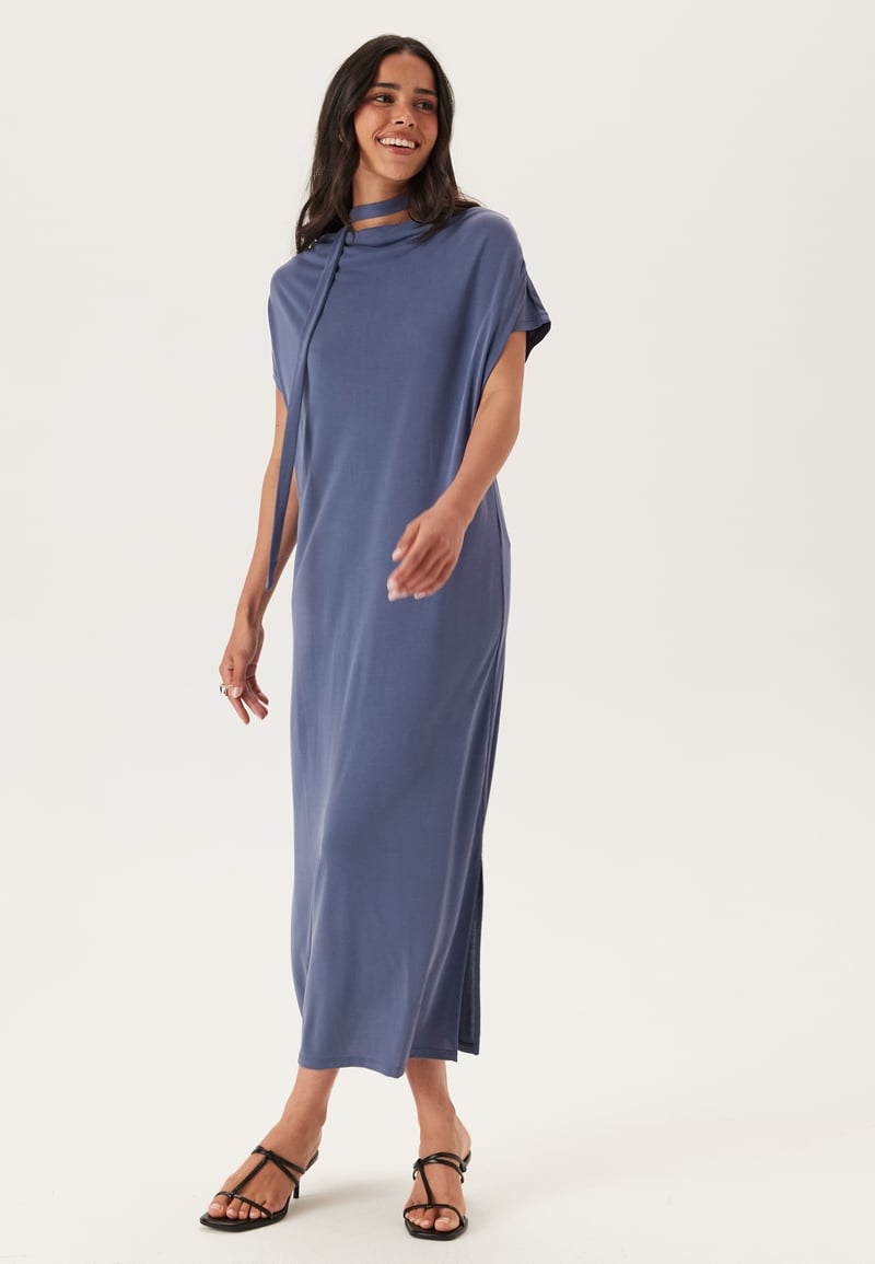 VILA Vimodala Waterfall C/S Midi Dress