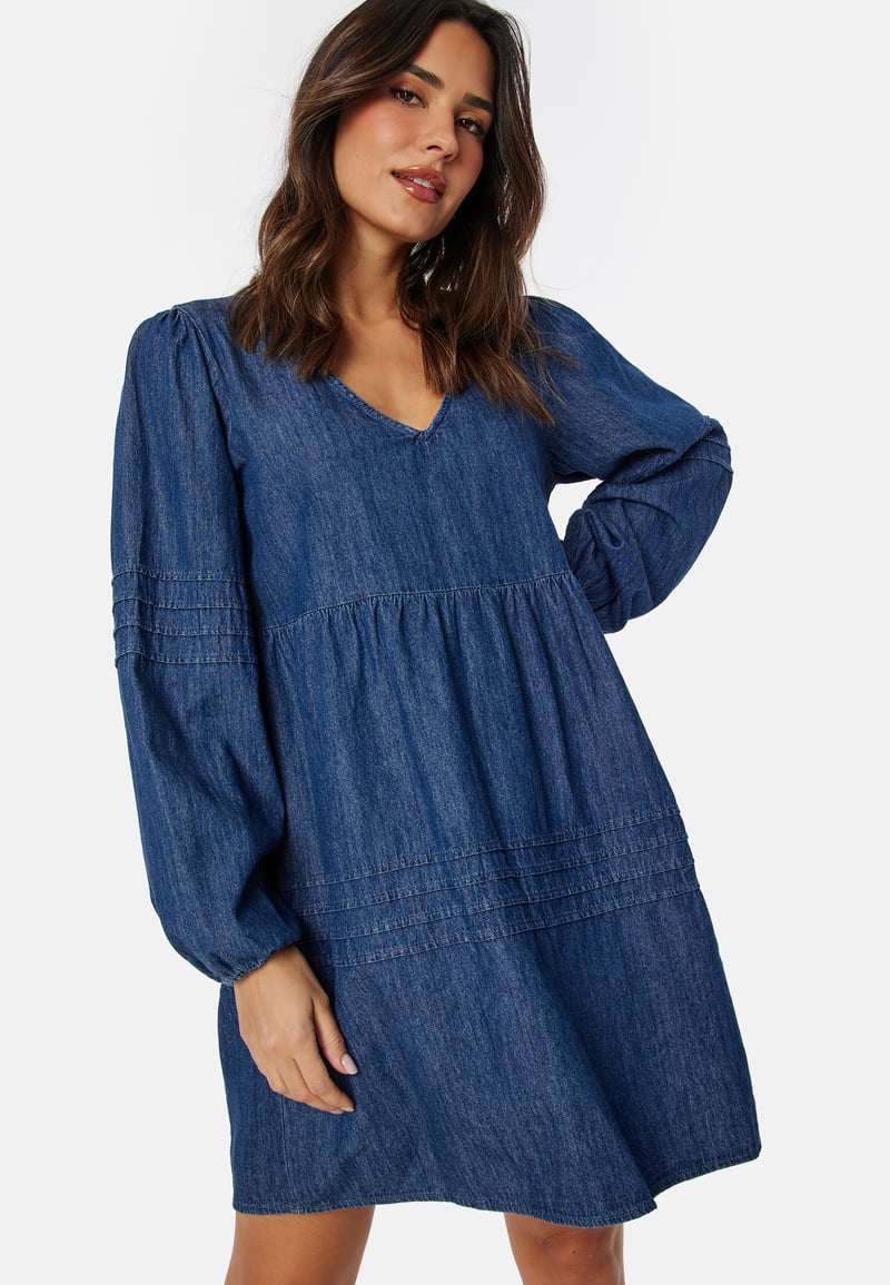 VILA Virowie L/S V-Neck denim dress