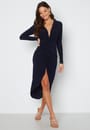long-sleeve-rouch-dress-navy-1