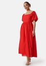 slfanelli-on-off-ankle-dress-flame-scarlet