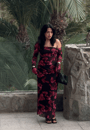 mesh-ruched-ankle-dress