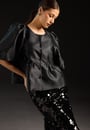 puff-sleeve-peplum-satin-blouse