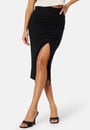 rib-slit-midi-skirt-black