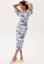 volume-sleeve-midi-dress