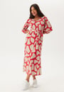 structured-puff-sleeve-midi-dress