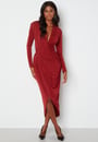 long-sleeve-rouch-dress-burgundy