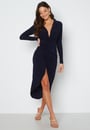 long-sleeve-rouch-dress-navy-1