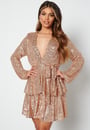 sequin-deep-v-ruffle-skater-dress-rose-gold