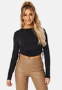 free-l-s-ruching-top-black