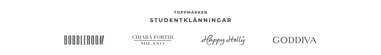 Toppmärken studentklänningar