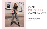The printed trouser