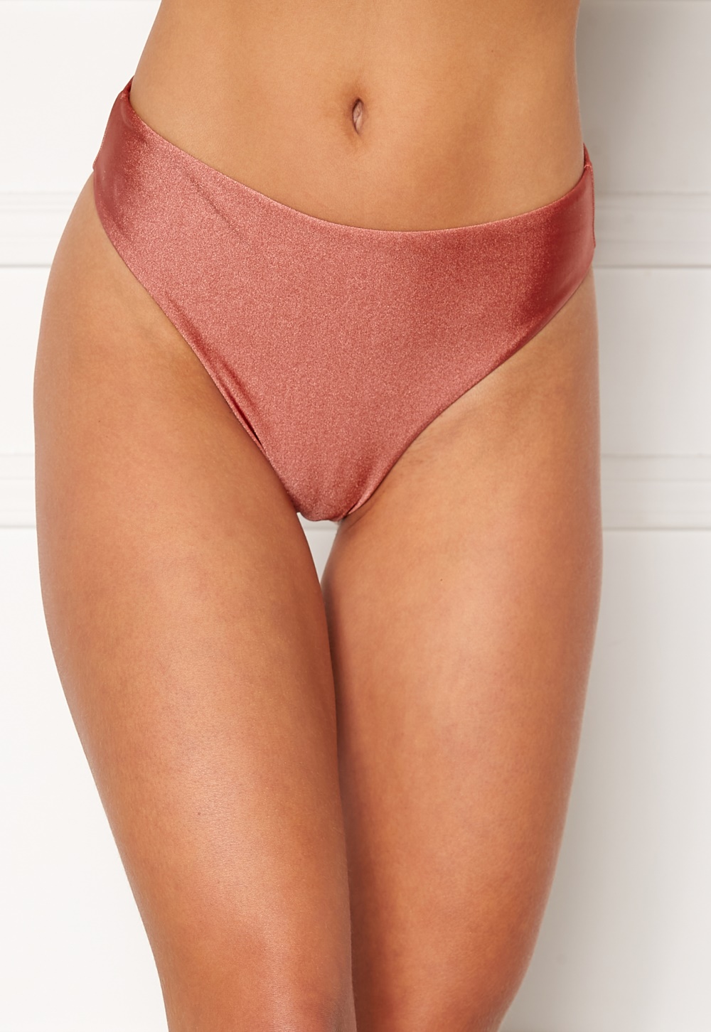 BUBBLEROOM Selina high waist bikini bottom Dark pink