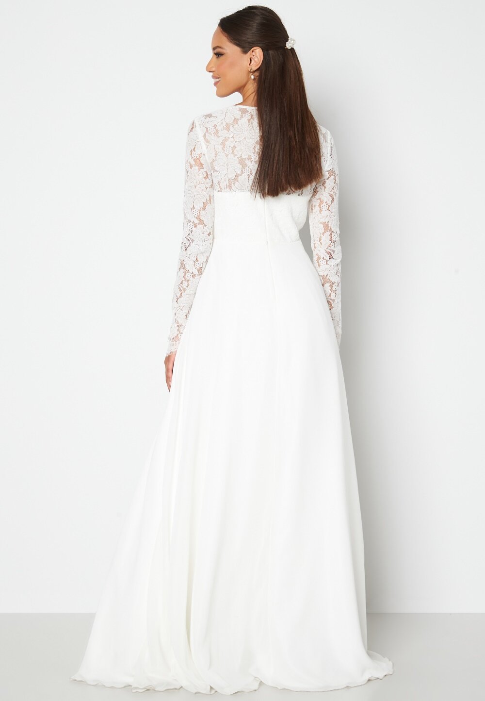 kate lace gown white