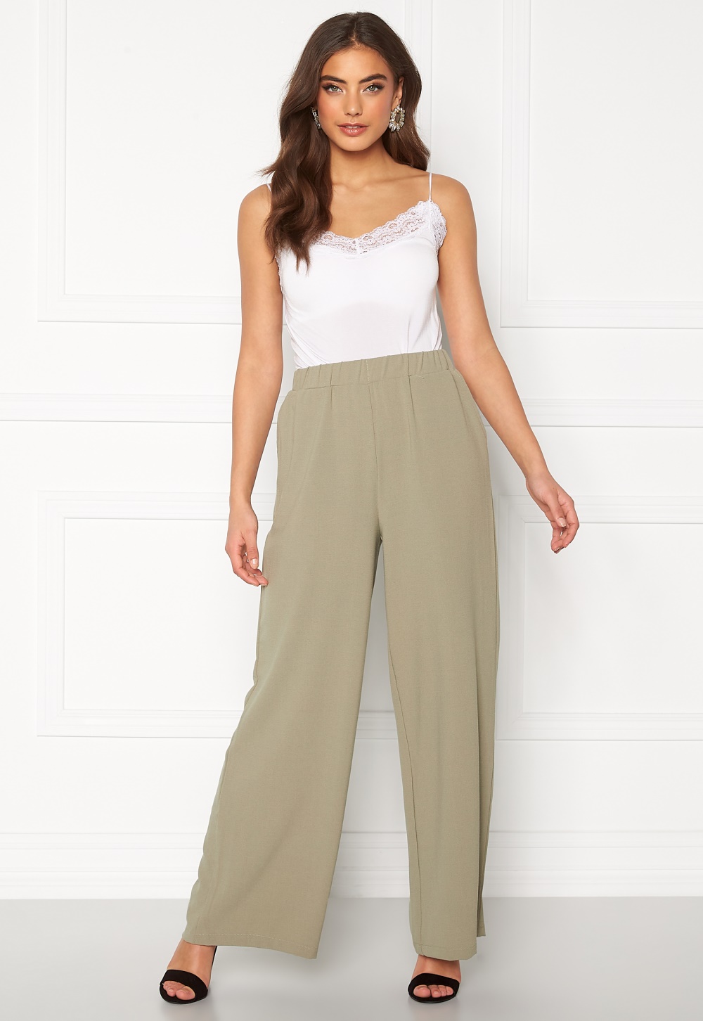 Dr. Denim Bell Trousers Green Agate