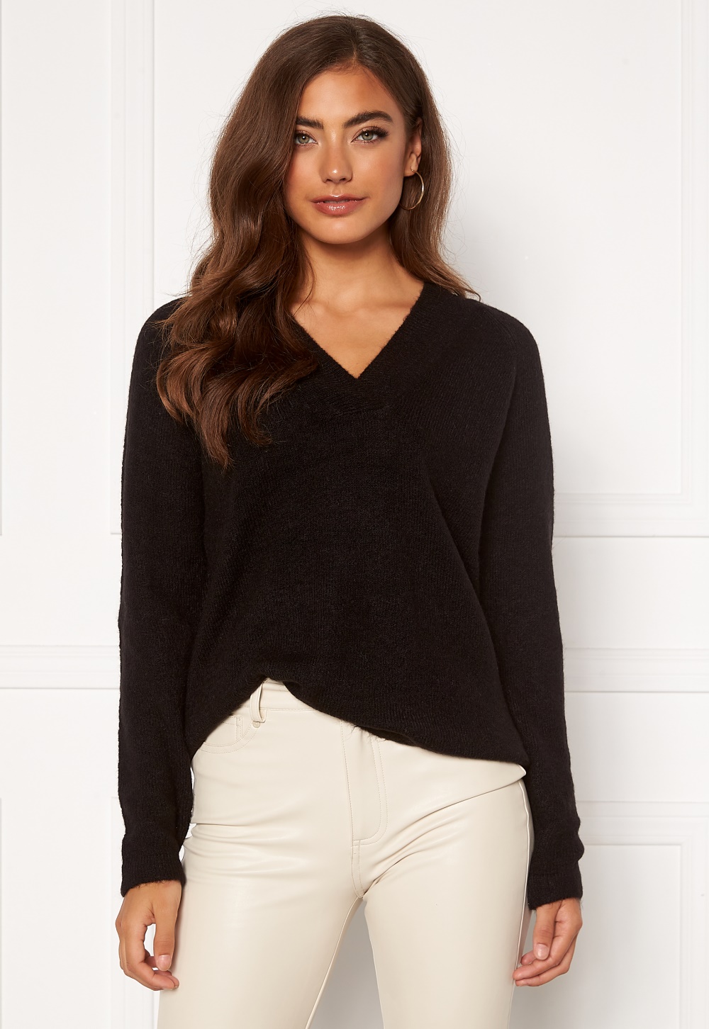 ICHI Amara V LS Sweater Black