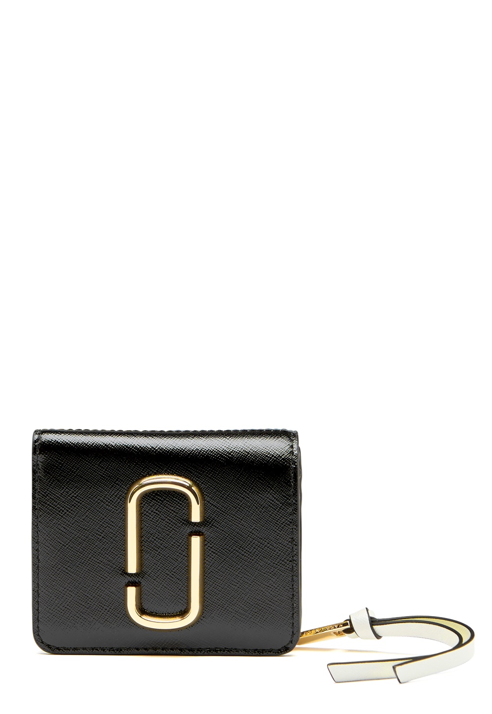 marc jacobs compact wallet black