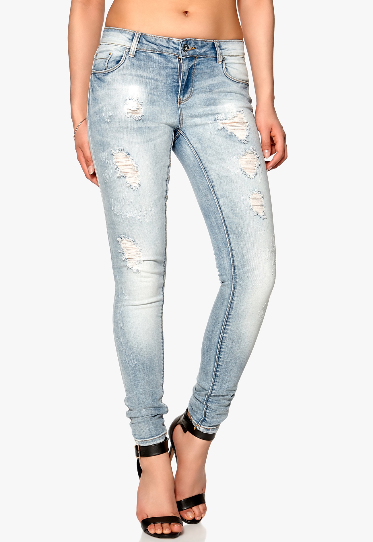 ONLY Ultimate Skinny Jeans Light Blue Denim - Bubbleroom