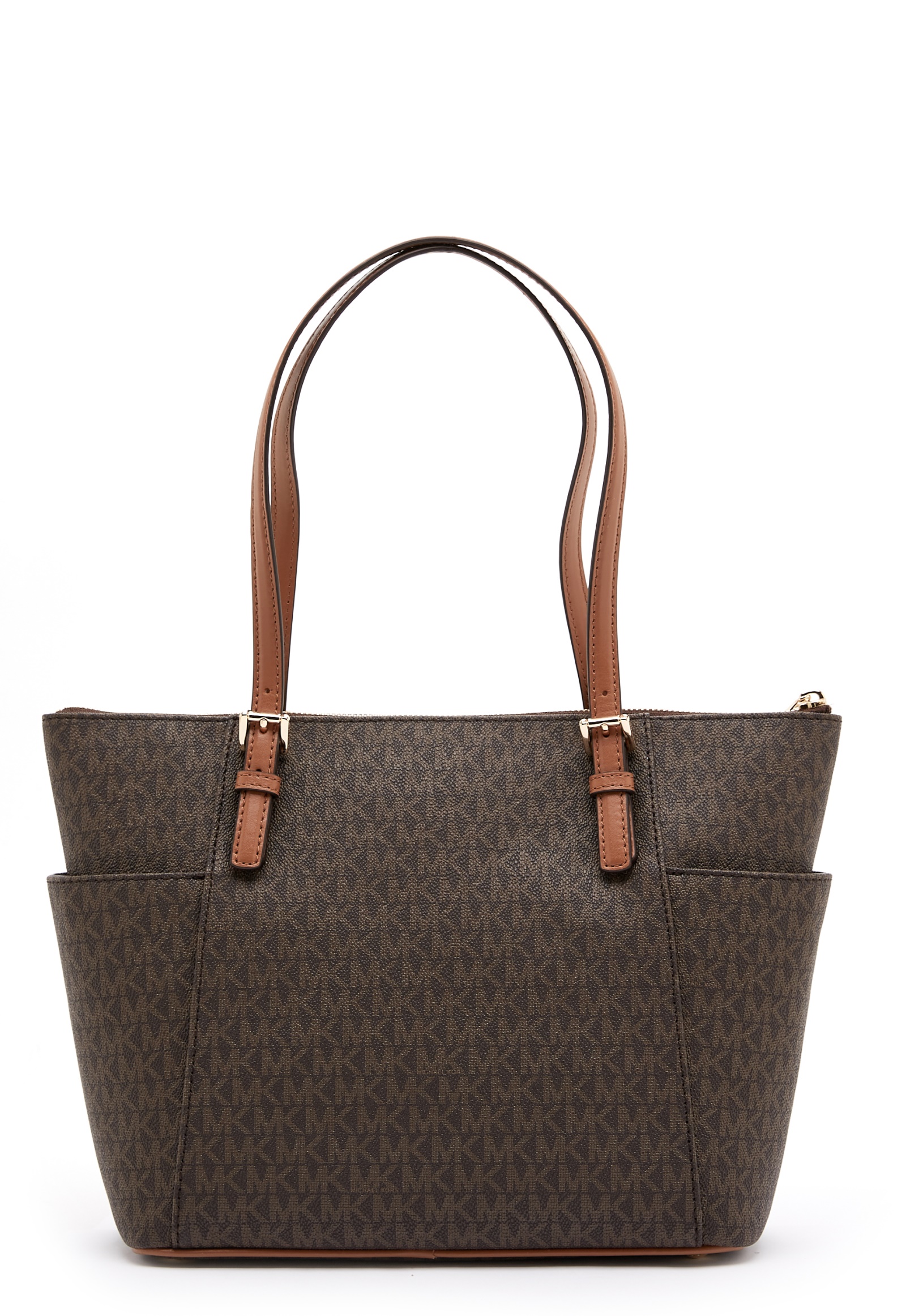 michael kors jet set tote bag brown