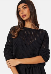 crochet-knitted-long-sleeve-top-black