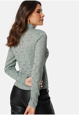 BUBBLEROOM Turtleneck  Lace Top 