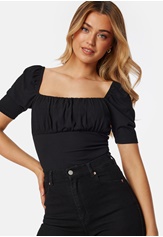 rushed-square-neck-short-sleeve-top-black