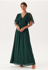 Bubbleroom Occasion Butterfly Sleeve Chiffon Gown Bubbleroom