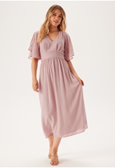 butterfly-sleeve-midi-dress-light-pink