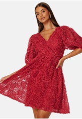 3d-puff-sleeve-dress-dark-red