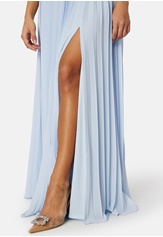 Bubbleroom Occasion Pleated Slit Gown 