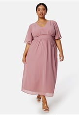 Bubbleroom Occasion Butterfly Sleeve Midi Dress