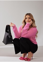 salmi-fluffy-knitted-cardigan-pink