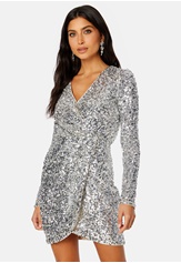 FOREVER NEW Jagger Sequin Ruched Mini Dress