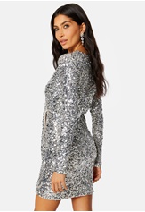 FOREVER NEW Jagger Sequin Ruched Mini Dress