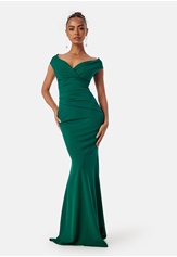 bardot-pleat-maxi-dress-emerald-2