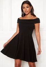 bardot-skater-dress-black
