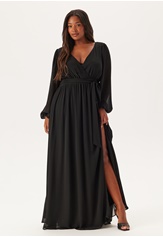 long-sleeve-chiffon-maxi-curve-dress-black