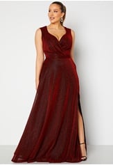 wrap-front-sleeveless-maxi-curve-dress-with-split-red