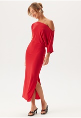 off-shoulder-midaxi-dress-red